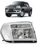 Farol Ford Ranger ano 2010 até 2012 Cromado Lado Direito