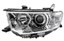 Farol Mitsubishi L200 Triton 2013 até 2017 / Pajero dakar 2009 até 2015 cromado Lado esquerdo