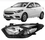 Farol Principal Chevrolet Onix / Prisma Sem Led Mascara Negra Lado Esquerdo 2017 ate 2019.