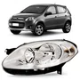 Farol Principal Fiat Palio Mascara Duplo Cromado Lado Esquerdo de 2012 ate 2017