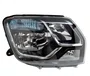 Farol Renault Duster Mascara Negra Com Cupula Azul Lado Direito 2016 Ate 2020