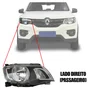 Farol Renault Kwid ano 2017 ate 2021 Lado Direito