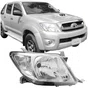 Farol Toyota Hilux 2009 ate 2011 Lado direito Cromado