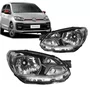 Farol Volkswagen UP Friso Cinza 2017 Até 2021 Lado Esquerdo