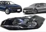 Farol VolksWagen Polo com Friso Cromado para 03 Lampada Lado Esquerdo 2018 ate 2022.