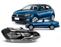 Farol VolksWagen Polo com Friso Cromado para 04 Lampada Lado Direito 2018 ate 2022.