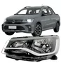 Farol Volkswagen Saveiro Robust G9 2023 at 2025 Friso Cinza Lado Esquerdo