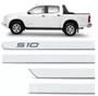 Friso Lateral Personalizado Branco Summit - Chevrolet S10 Cabine Dupla (2012 a 2024+)