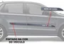 Friso Lateral Personalizado Prata - Hyundai HB20S (Sedan)