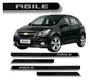 Friso Lateral Personalizado Preto - Chevrolet Agile (2010 a 2014)