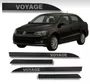 Friso Lateral Personalizado Preto - VW Voyage G6 (2013 a 2016)