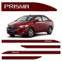 Friso Lateral Personalizado Vermelho Carmim - Chevrolet Prisma