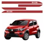 Friso Lateral Personalizado Vermelho - Fiat Mobi