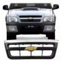 Grade do Radiador Chevrolet S10 2009 a 2011 Preta com Moldura e Friso Cromado