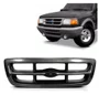 Grade do Radiador Ford Ranger 1998 a 2004 Preta Verso 4x2 | Grade Frontal Padrao Original