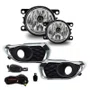 KIT FAROL AUXILIAR SANDERO 2015 A 2019 MOLDURA CROMADA BOTAO UNIVERSAL