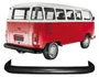 Para-choque Traseiro Preto com Furo Cantoneira Aco Kombi Clipper 1977 a 1997