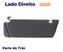 Quebra-Sol Ford Ranger - Lado Direito Cinza Padrao Original (1997 a 2012)